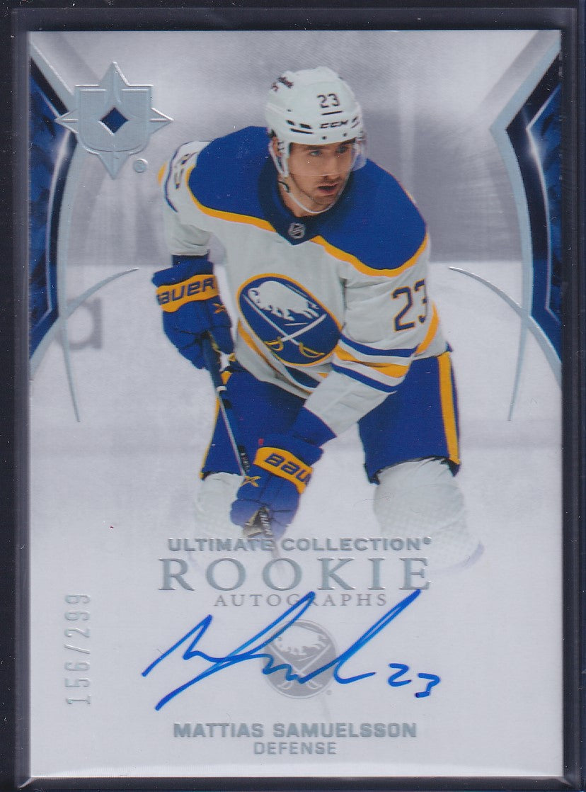 MATTIAS SAMUELSSON - 2021 Upper Deck Ultimate Rookie Autograph #131, /299