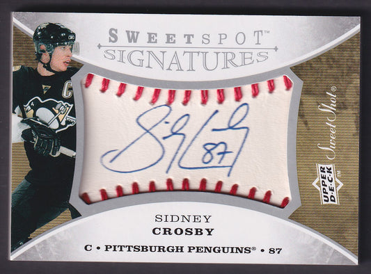 SIDNEY CROSBY - 2007 Upper Deck Sweet Spot Signatures Auto #SBS-SC