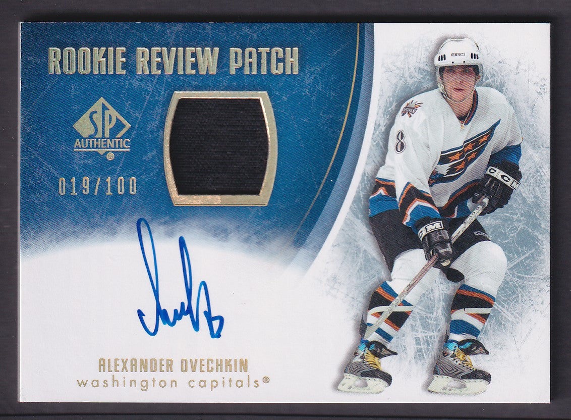 ALEXANDER OVECHKIN - 2007 SP Authentic Rookie Review Auto Patch #RR-AO, /100