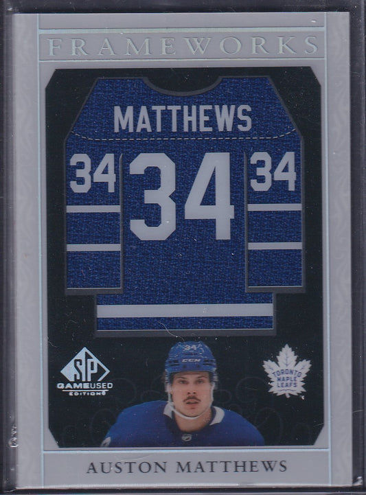 AUSTON MATTHEWS - 2021 SP Game Used Frame Works #F-AM