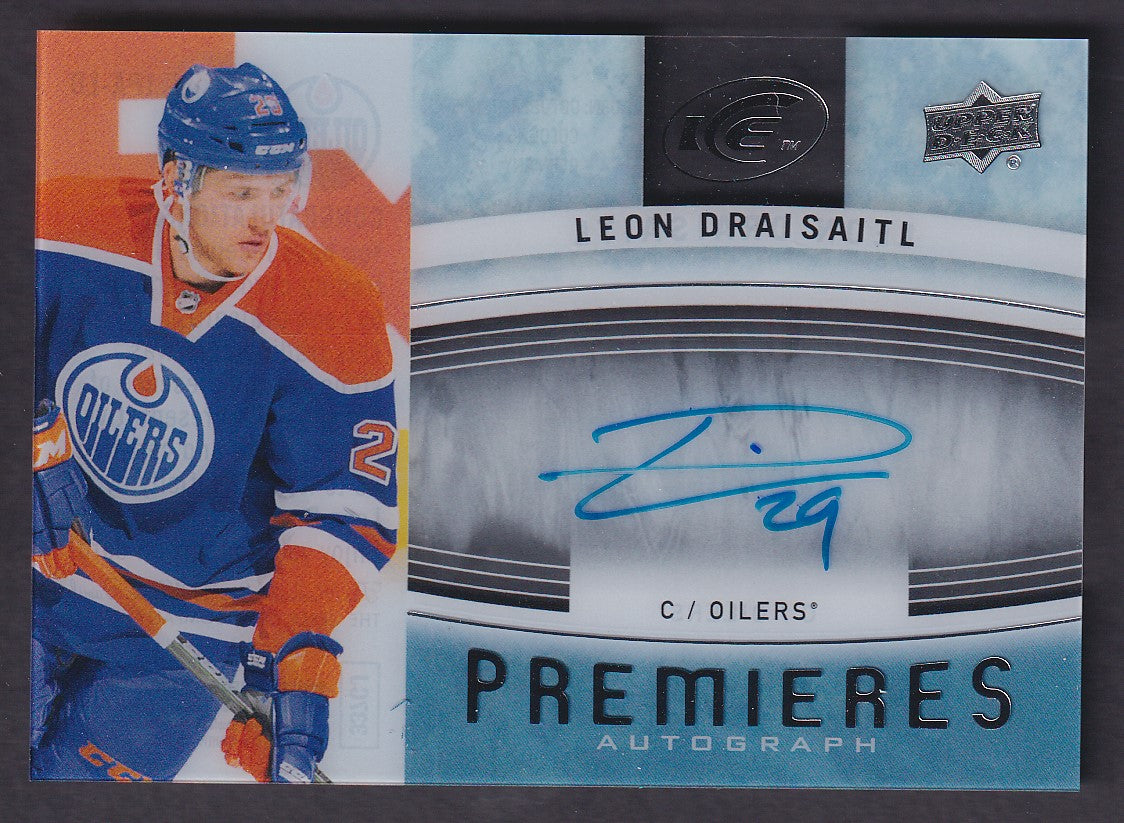 LEON DRAISAITL - 2014 Upper Deck Ice Premieres Rookie Auto #IPA-LD