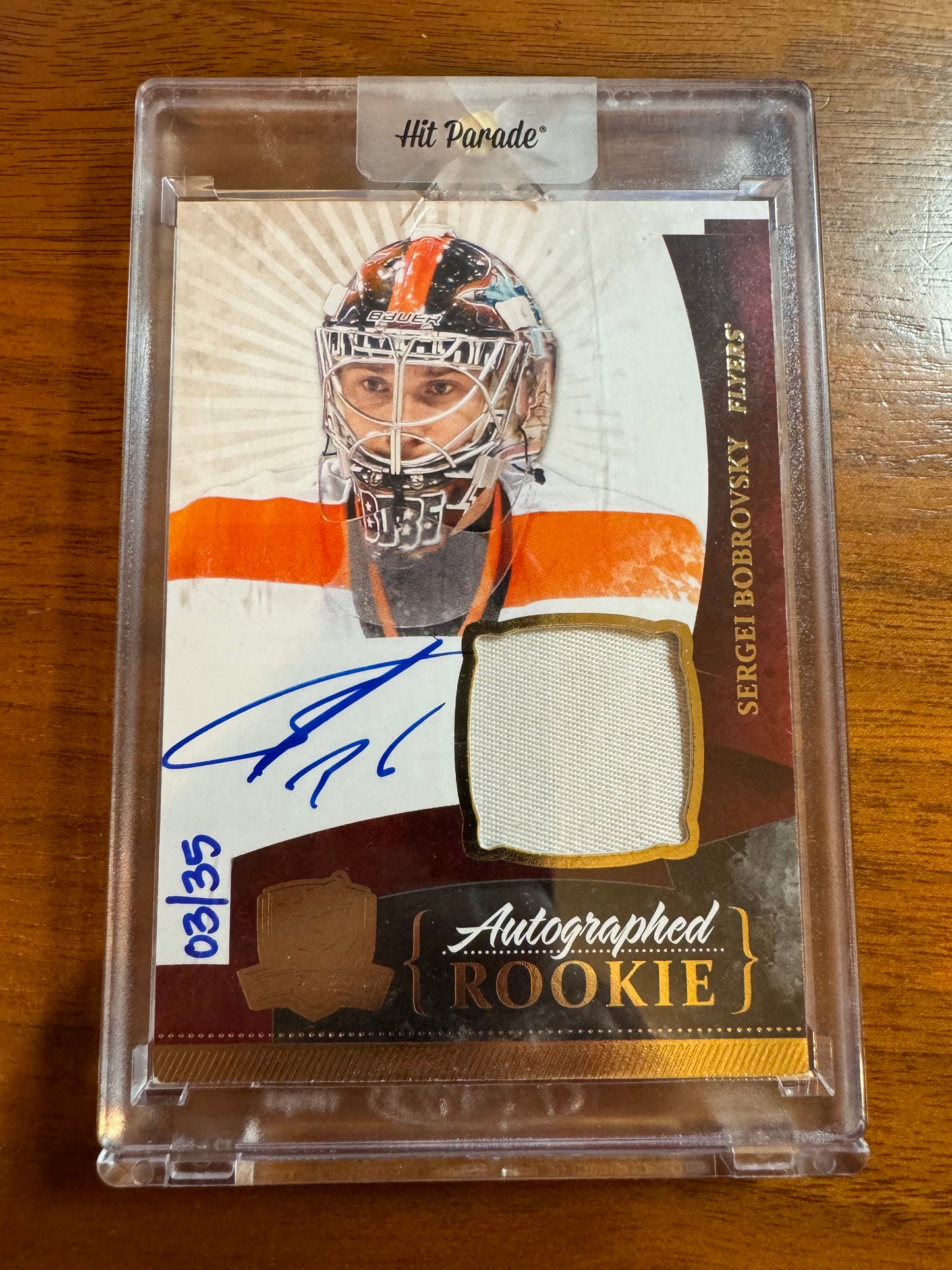 SERGEI BOBROVSKY - 2010 Cup Autographed Rookie Patch #175, /35