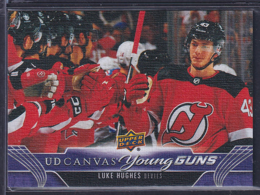 LUKE HUGHES - 2023 Upper Deck Young Guns Canvas #C213