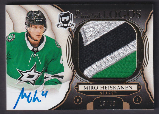 MIRO HEISKANEN - 2018 The Cup Rookie Limited Logos Auto #LL-MH, /50