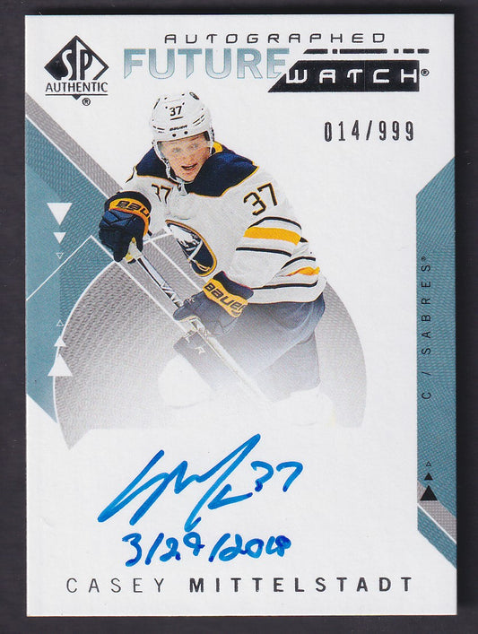 CASEY MITTELSTADT - 2018 SP Authentic Future Watch Auto INSCRIBED #148, /50