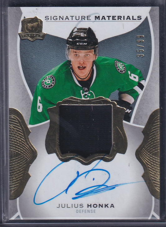 JULIUS HONKA - 2016 The Cup Signature Materials Auto Patch #SI-JH, /99