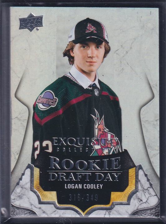 LOGAN COOLEY - 2023 Upper Deck Exquisite Rookie Draft Day #RDD-LC, /349