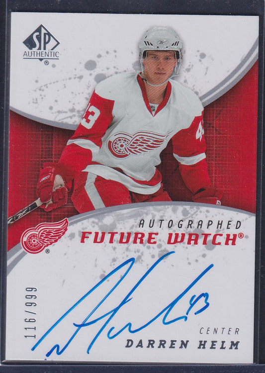 DARREN HELM - 2008 SP Authentic Future Watch Auto #222, /999