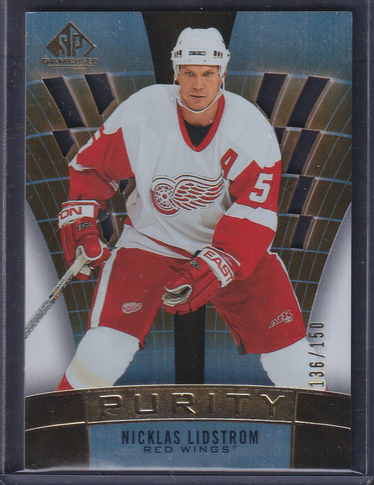 NICKLAS LIDSTROM - 2021 SP Game Used Purity #P-62, /150