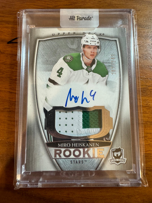 MIRO HEISKANEN - 2018 The Cup Rookie Patch Auto #97, /249