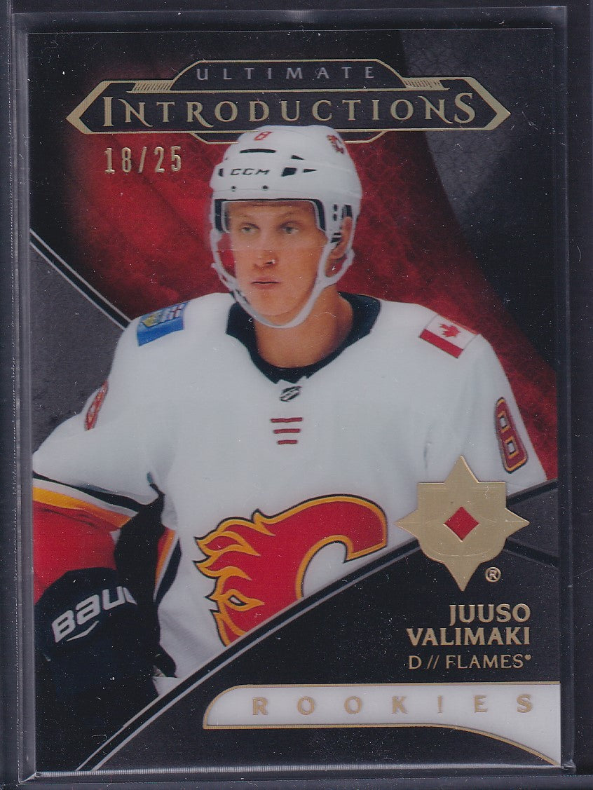 JUUSO VALIMAKI - 2018 Upper Deck Ultimate Introductions Rookie #UI-6, /25