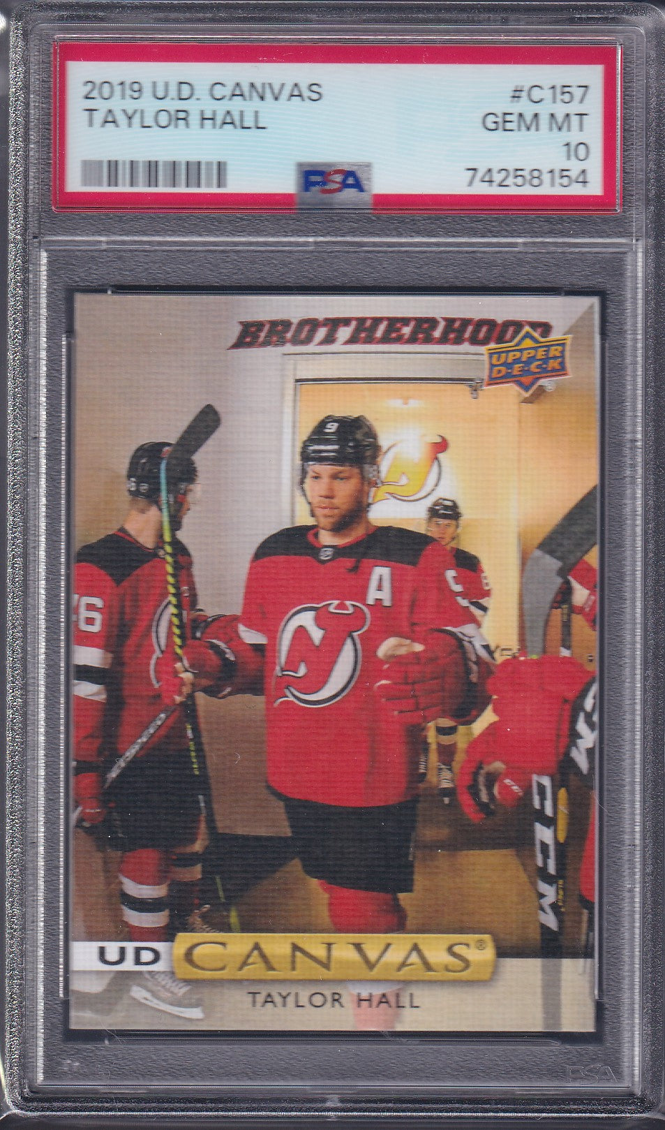 TAYLOR HALL - 2019 Upper Deck UD Canvas #C157, PSA 10