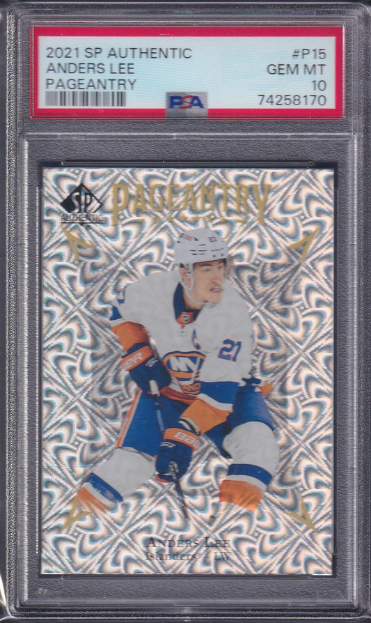 ANDERS LEE - 2021 SP Authentic Pageantry #P15, PSA 10
