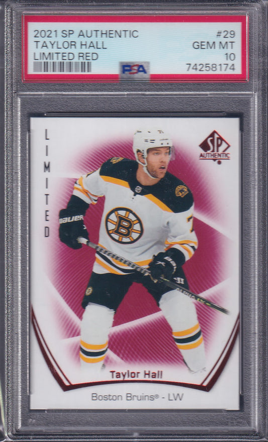 TAYLOR HALL - 2021 SP Authentic Limited RED #29, PSA 10