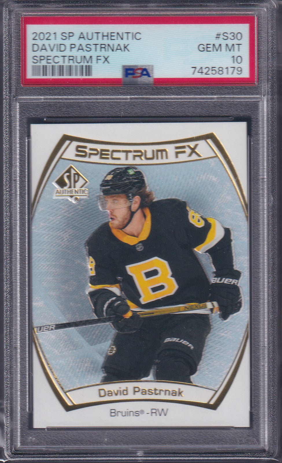 DAVID PASTRNAK - 2021 SP Authentic Spectrum FX #S30, PSA 10