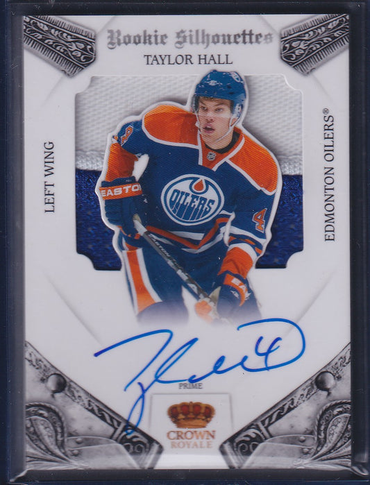 TAYLOR HALL - 2010 Panini Crown Royale Rookie Silhouettes Auto Patch #116, /99