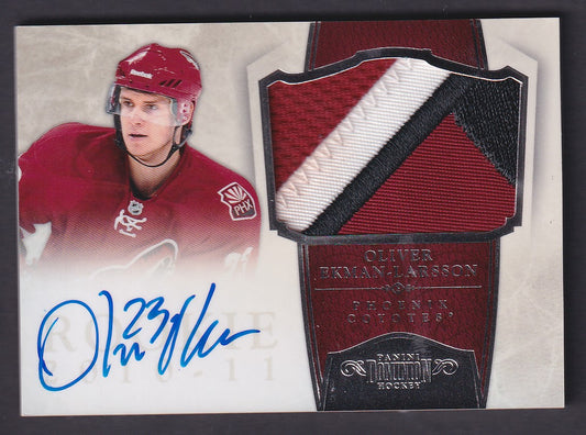 OLIVER EKMAN-LARSSON - 2011 Panini Dominion Auto Patch #250, /99