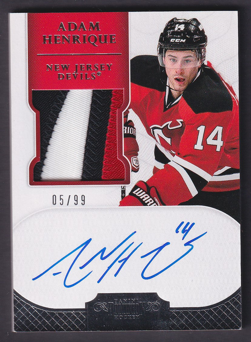 ADAM HENRIQUE - 2012 Panini Dominion Auto Patch #191, /99