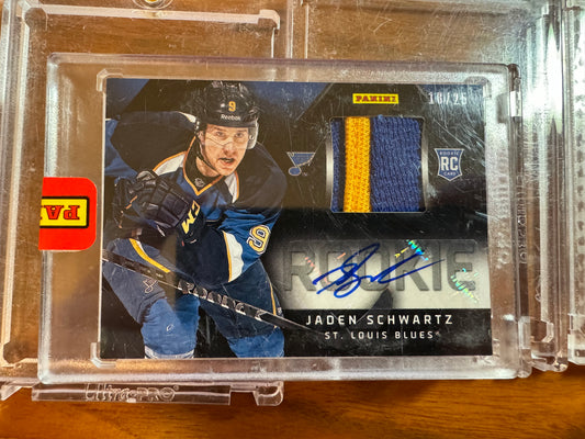 JADEN SCHWARTZ - 2013 Panini Rookie Patch Auto #JS, /25