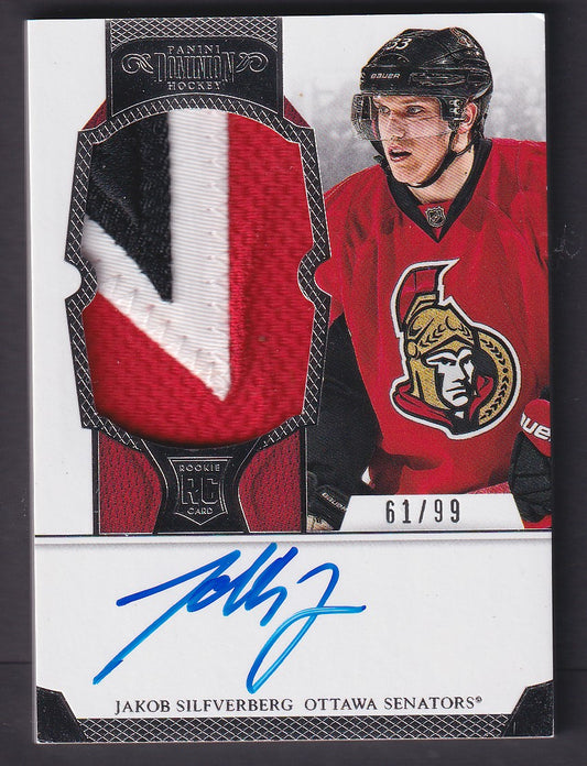 JAKOB SILFVERBERG - 2012 Panini Dominion Rookie Patch Auto #138, /99