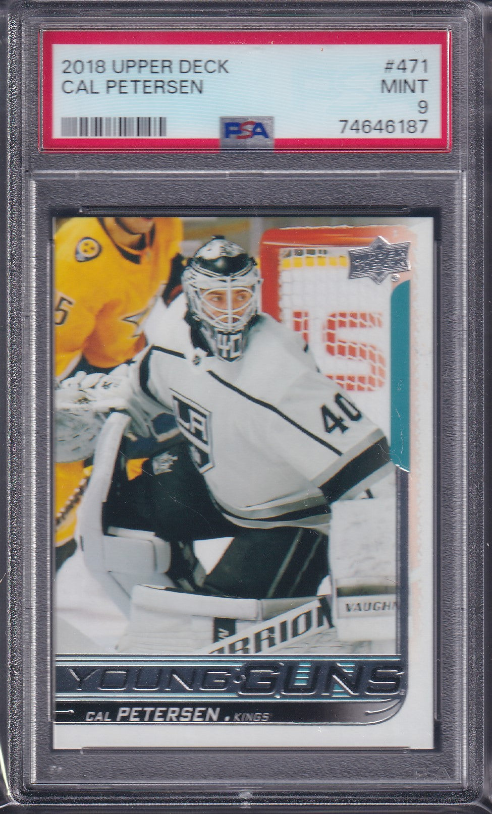 CAL PETERSEN - 2018 Upper Deck Young Guns #471, PSA 9