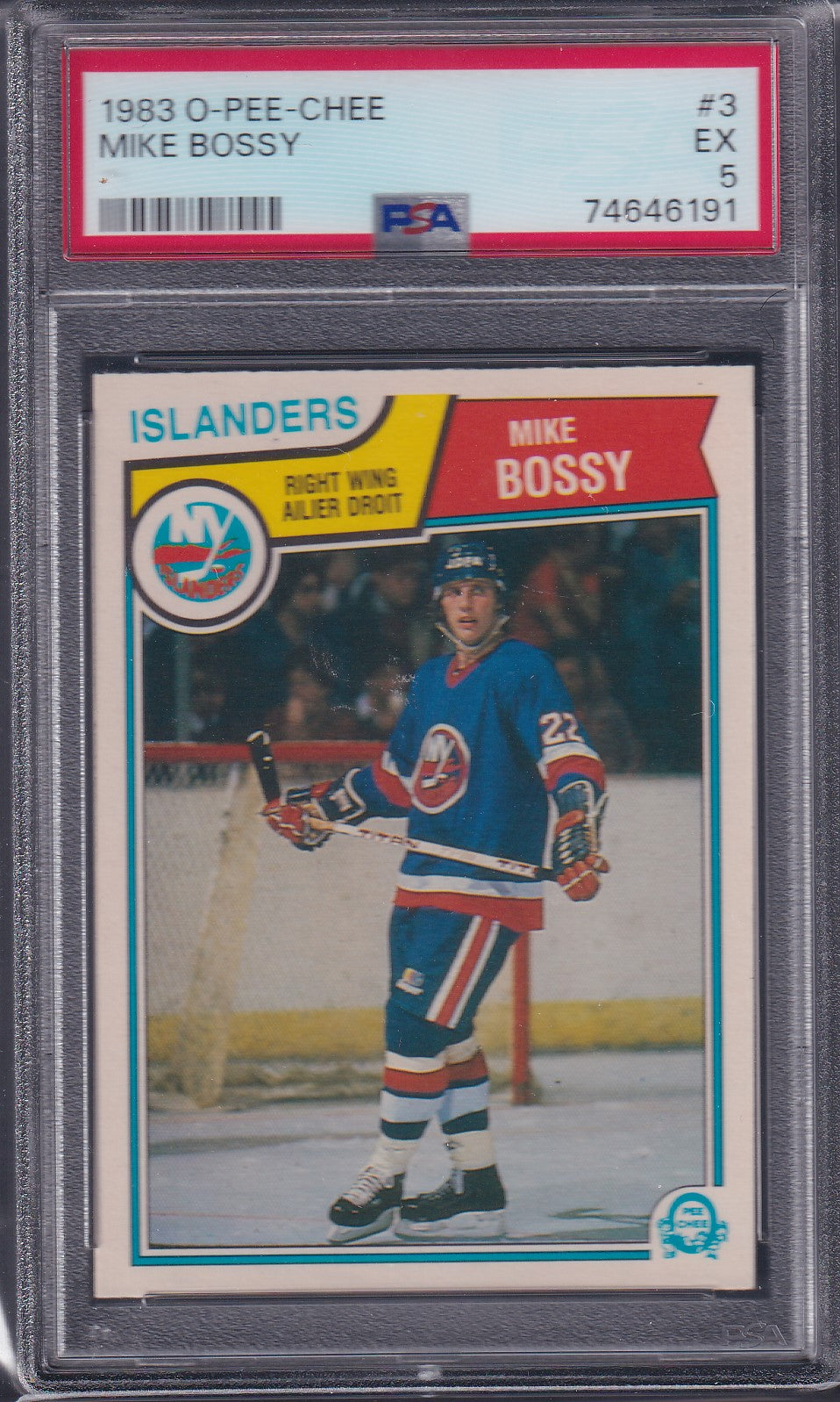 MIKE BOSSY - 1983 O-Pee-Chee #3, PSA 5