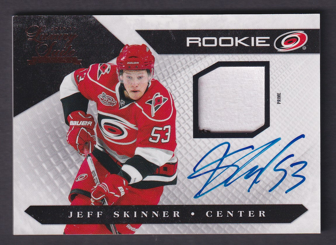 JEFF SKINNER - 2011 Panini Luxury Suite Rookie Auto Patch #129, /199