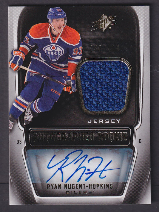 RYAN NUGENT-HOPKINS - 2011 Upper Deck SPx Autographed Rookie Patch #205, /499