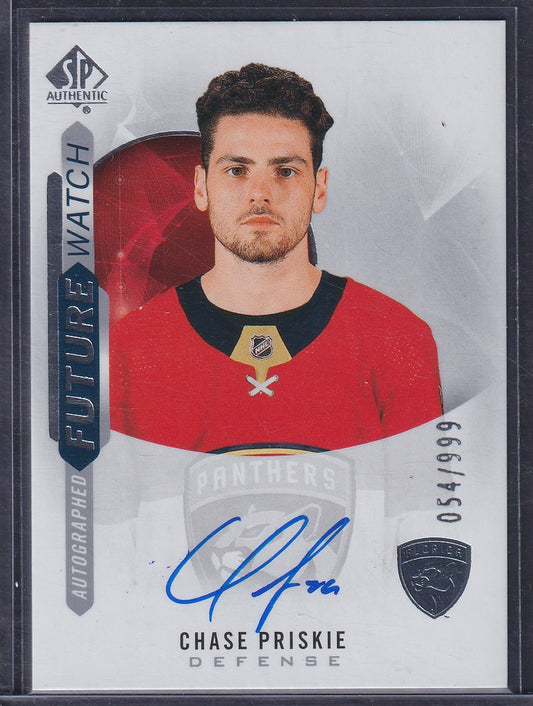 CHASE PRISKIE - 2020 SP Authentic Future Watch Auto #219, /999