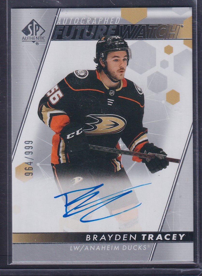 BRAYDEN TRACEY - 2022 SP Authentic Future Watch Auto #110, /999