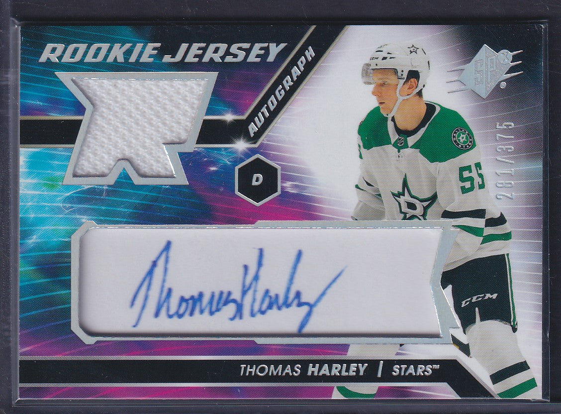 THOMAS HARLEY - 2020 SPx Rookie Jersey Auto Patch #TH, /375