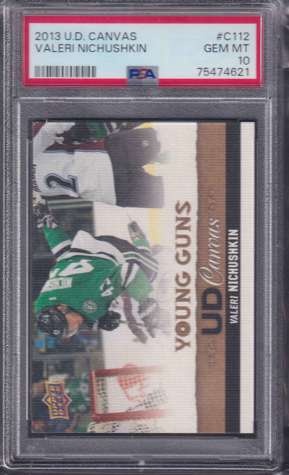 VALERI NICHUSHKIN - 2013 Upper Deck Young Guns Canvas #C112, PSA 10