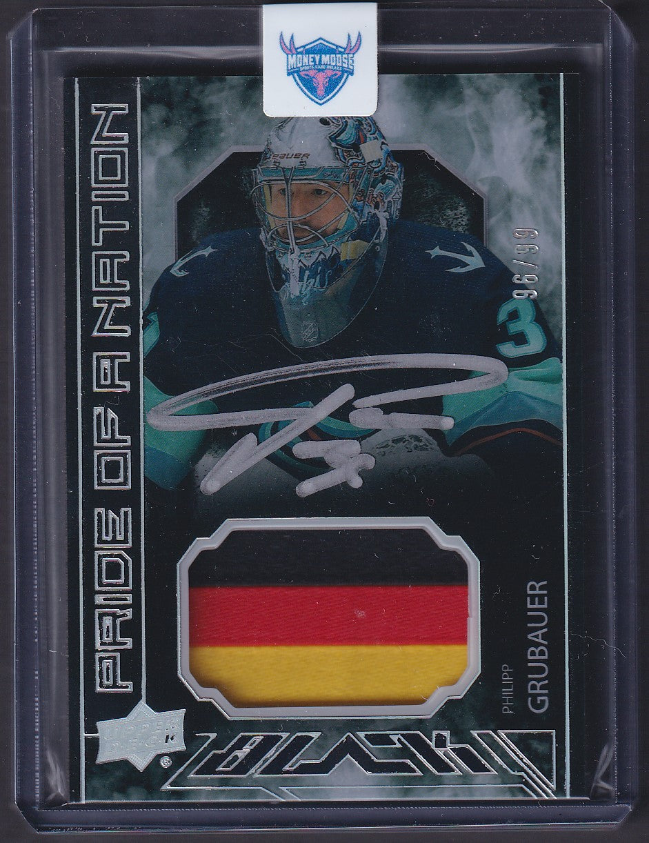 PHILIPP GRUBAUER - 2023 Upper Deck Black Pride of a Nation Auto #PON-PG, /99