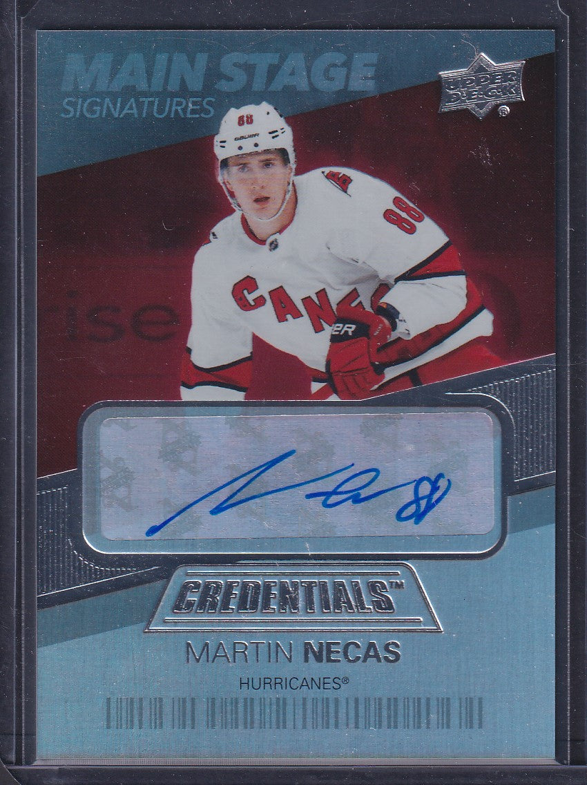 MARTIN NECAS - 2021 Upper Deck Credentials Main Stage Auto #BTS-MN