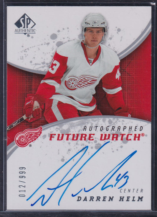 DARREN HELM - 2008 SP Authentic Future Watch Auto #222, /999