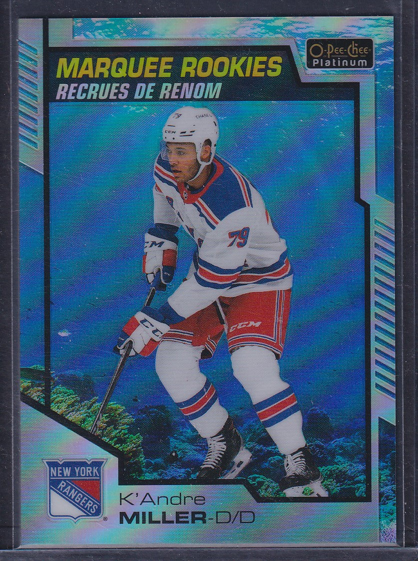 K'ANDRE MILLER - 2020 O-Pee-Chee Marquee Rookies AQUAMARINE #195, /499