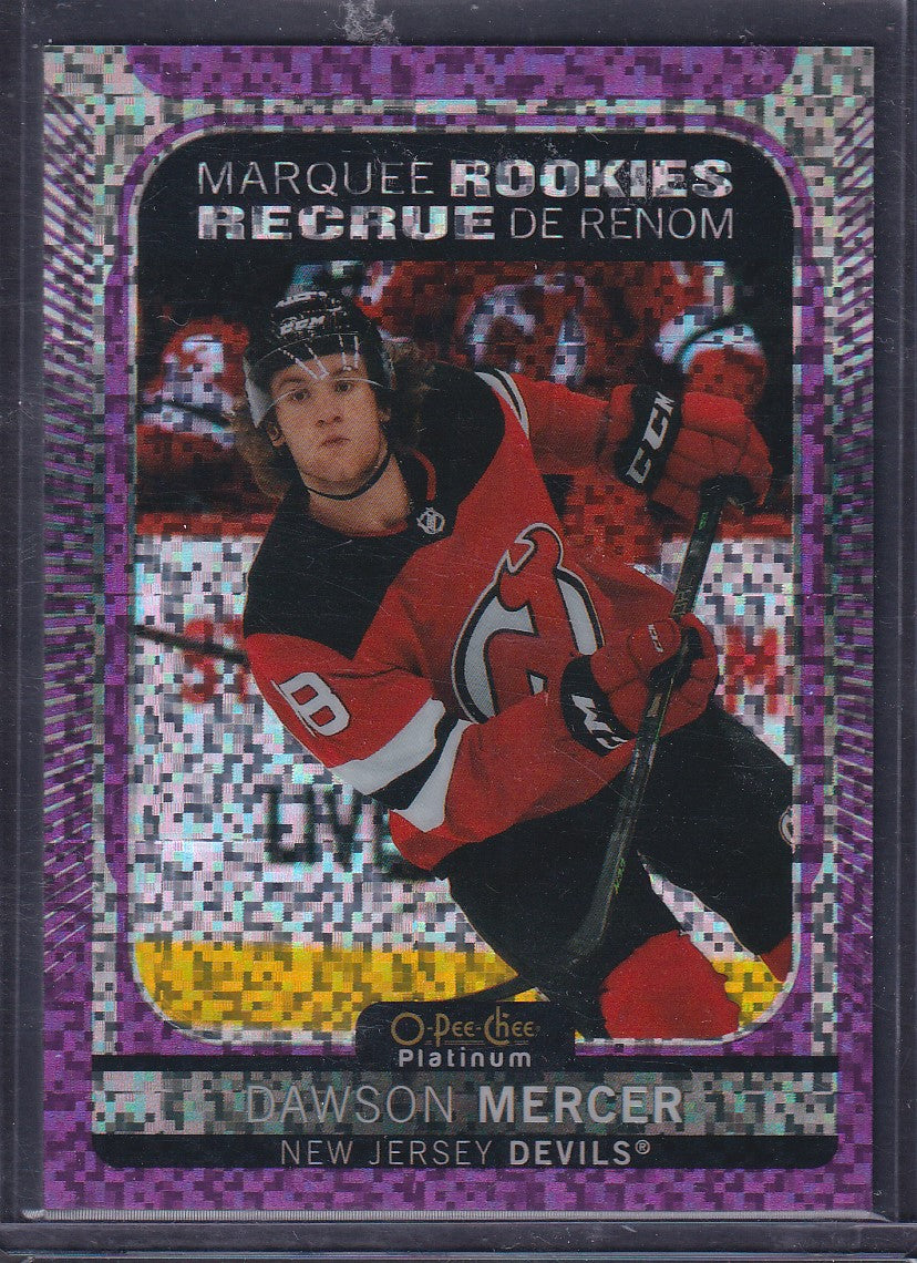 DAWSON MERCER - 2021 O-Pee-Chee Marquee Rookies VIOLET PIXELS #282, /299