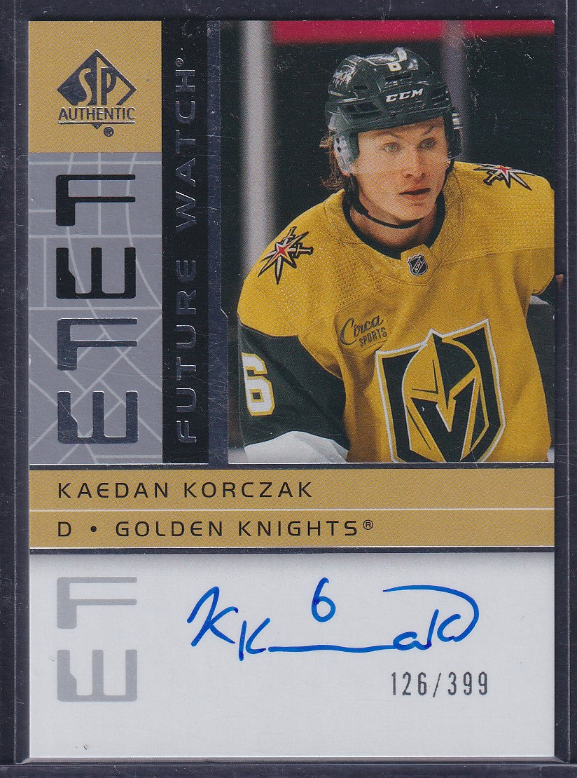 KAEDAN KORCZAK - 2022 SP Authentic Future Watch Auto #RFWA2-KK, /399