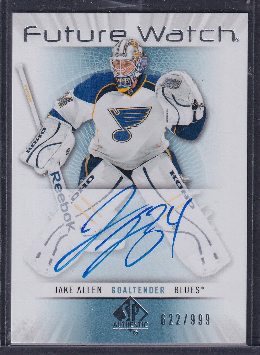 JAKE ALLEN - 2012 SP Authentic Future Watch Auto #231, /999