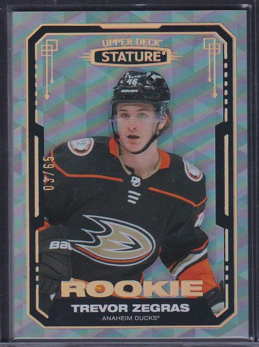 TREVOR ZEGRAS - 2021 Upper Deck Stature Rookie #101, /65