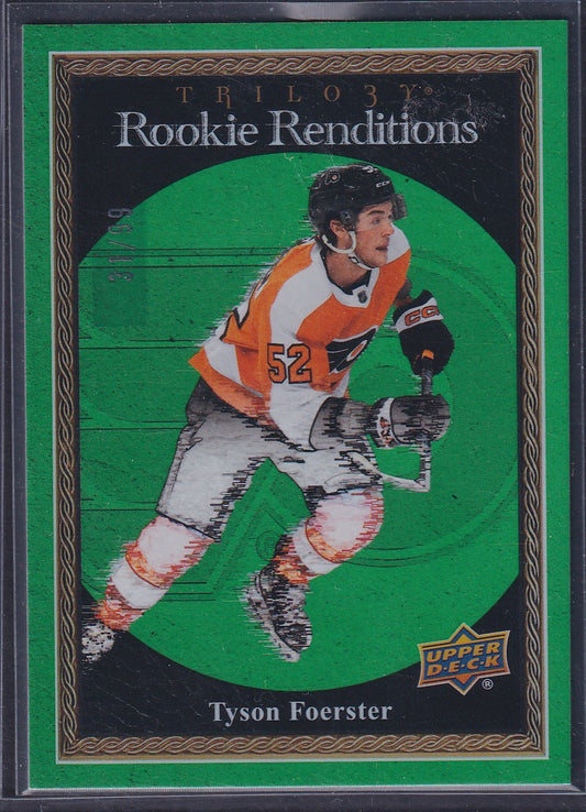 TYSON FOERSTER - 2023 Upper Deck Trilogy Rookie Renditions #RR-22, /99