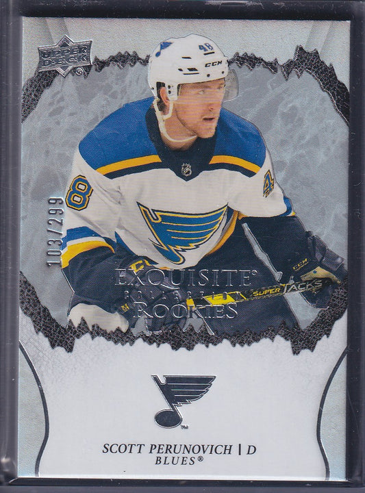 SCOTT PERUNOVICH - 2021 Upper Deck Exquisite Rookies #R-4, /299