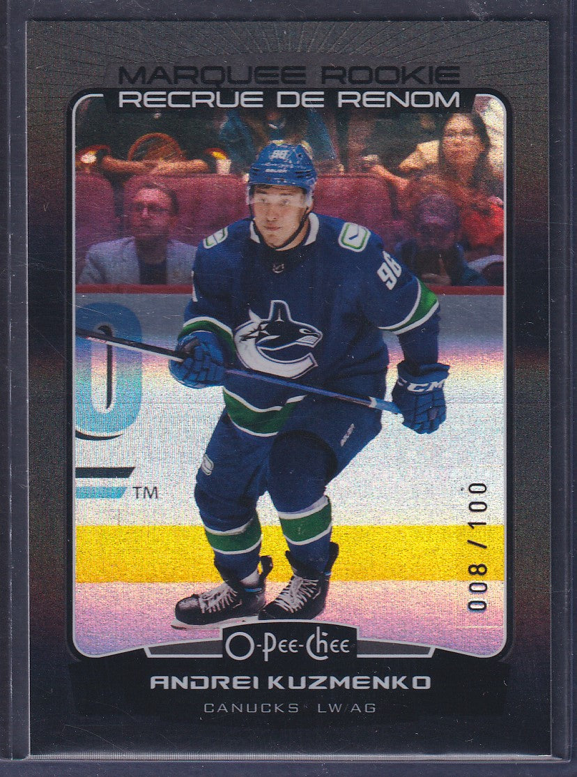 ANDREI KUZMENKO - 2022 O-Pee Chee Marquee Rookie #579, /100