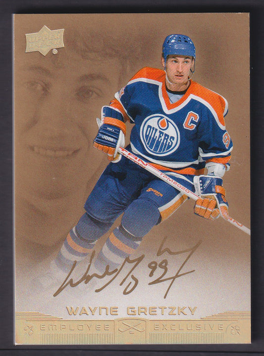 WAYNE GRETZKY - 2015 Upper Deck Employee Exclusive GOLD Auto #UD-WG