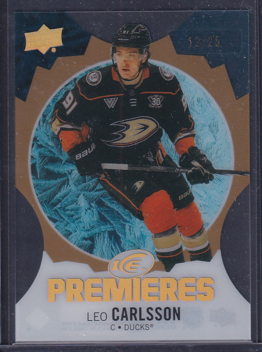 LEO CARLSSON - 2023 Upper Deck Ice Premieres #249, /25