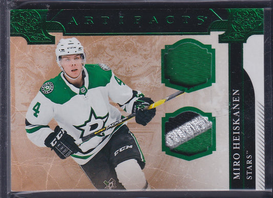 MIRO HEISKANEN - 2019 Upper Deck Artifacts Dual Patch #III, /5