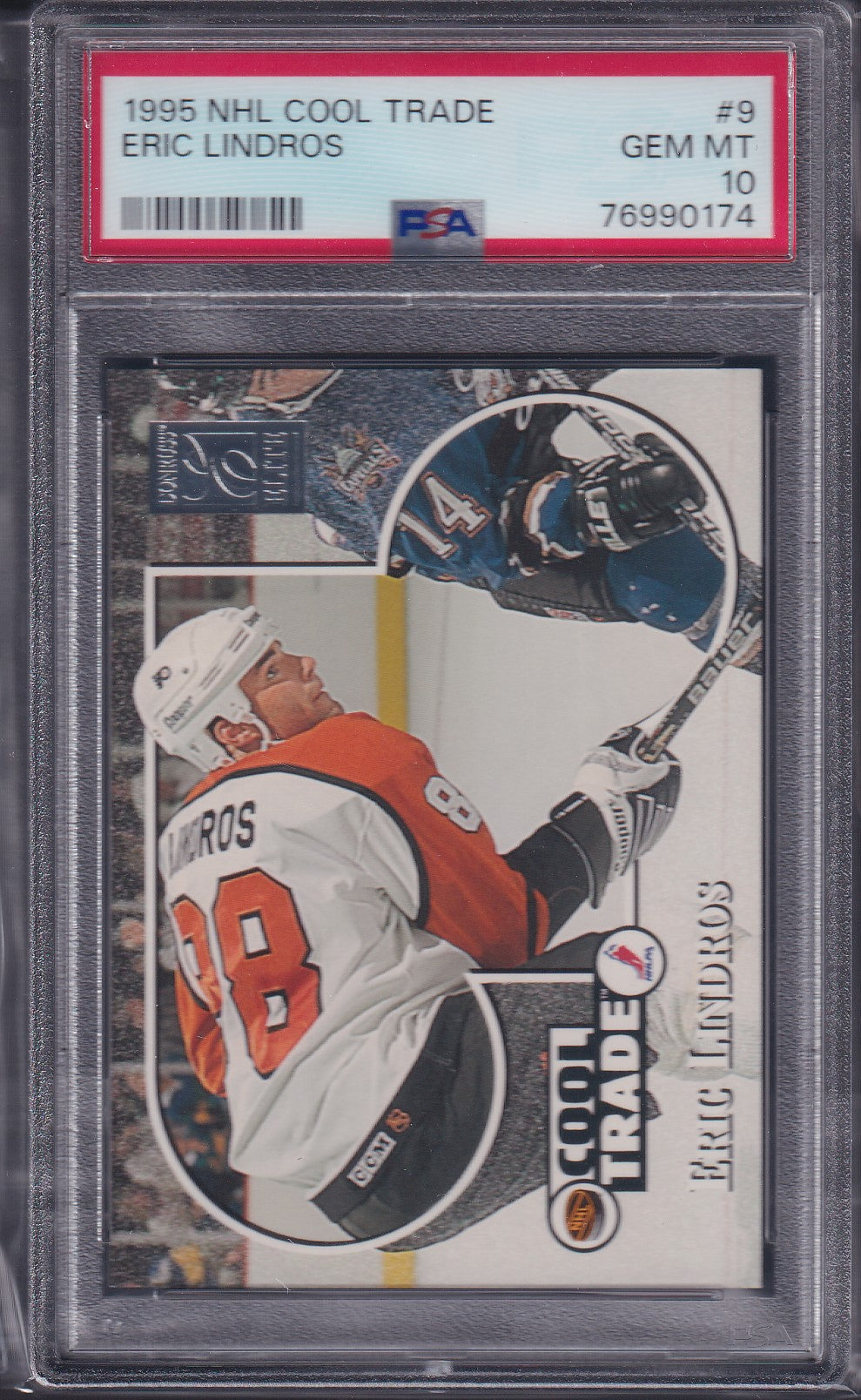 ERIC LINDROS - 1995 NHL Cool Trade #9, PSA 10