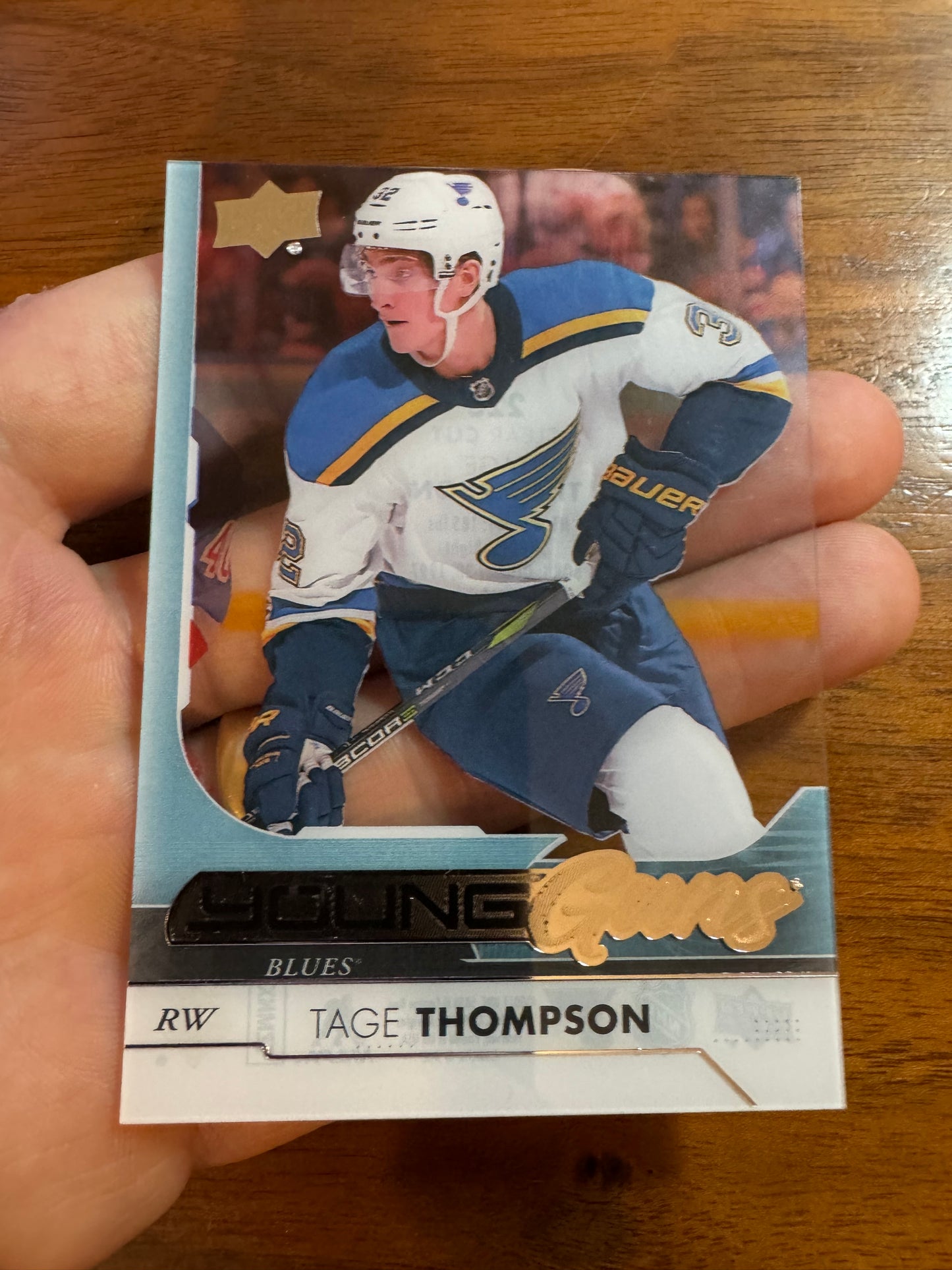 TAGE THOMPSON - 2017 Upper Deck Young Guns CLEAR CUT #228