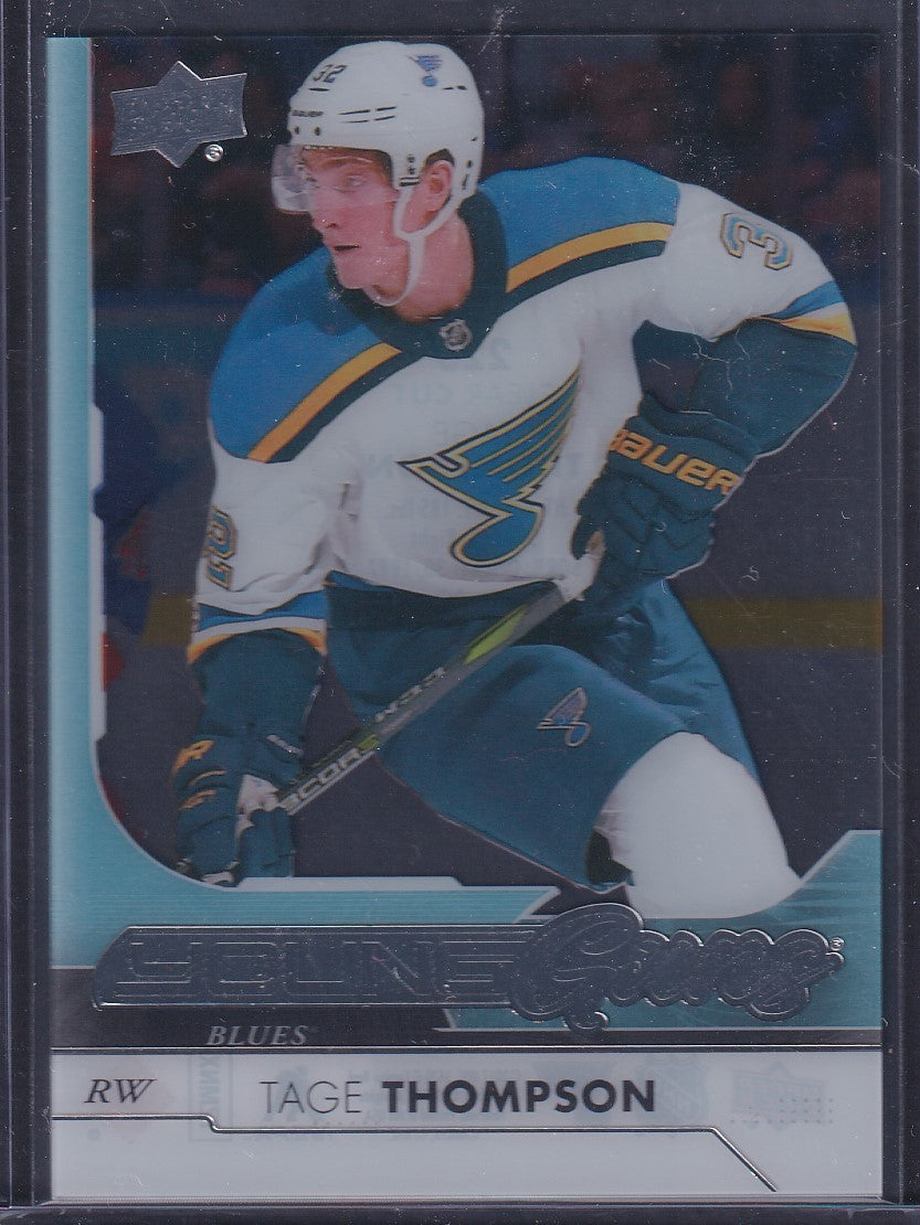 TAGE THOMPSON - 2017 Upper Deck Young Guns CLEAR CUT #228