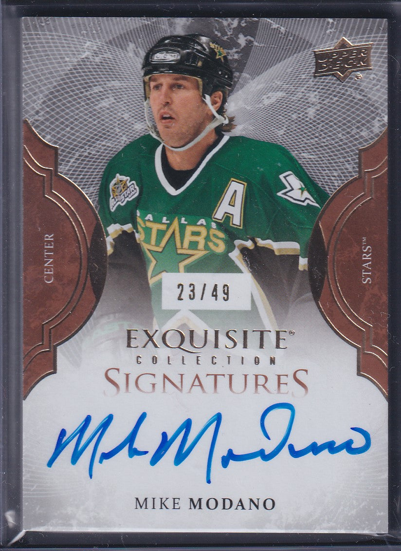 MIKE MODANO - 2016 Upper Deck Exquisite Signatures Auto #ES-MO, /49